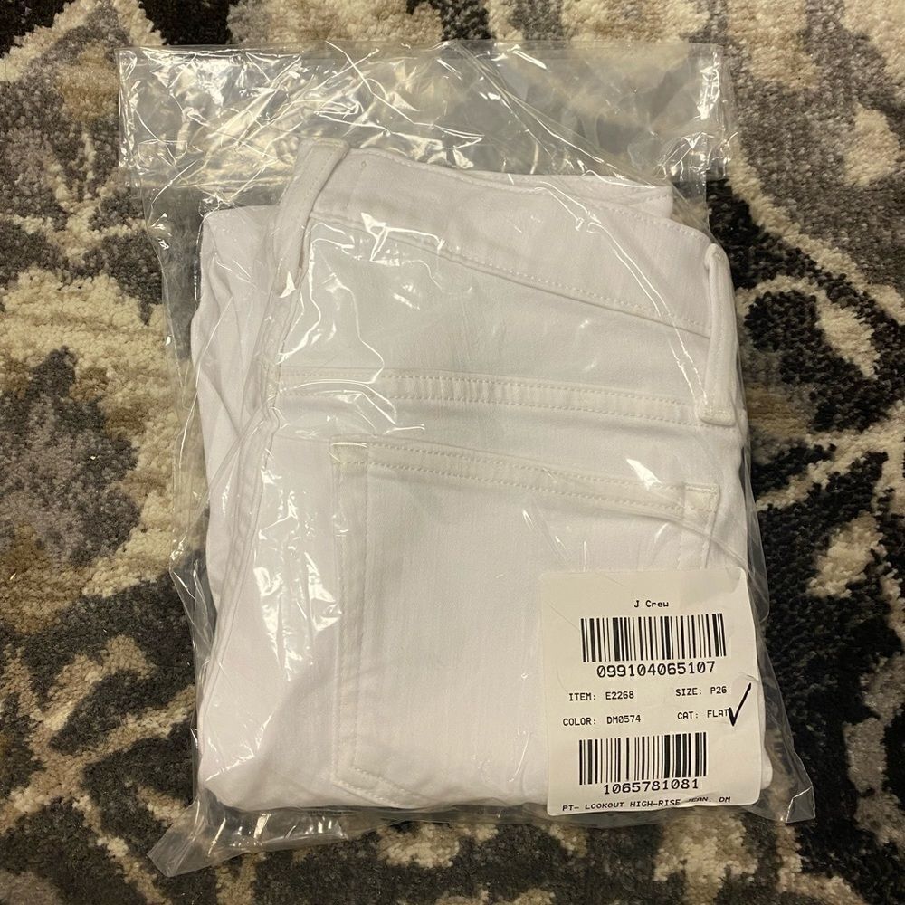 J. Crew Petite 9" high-rise toothpick jean in white Item E2268* - Picture 8 of 8